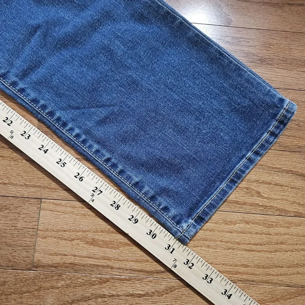 Old Navy Boys Size 18 Jeans Built In Flex Straight Leg‎ Blue Adjustable Waist